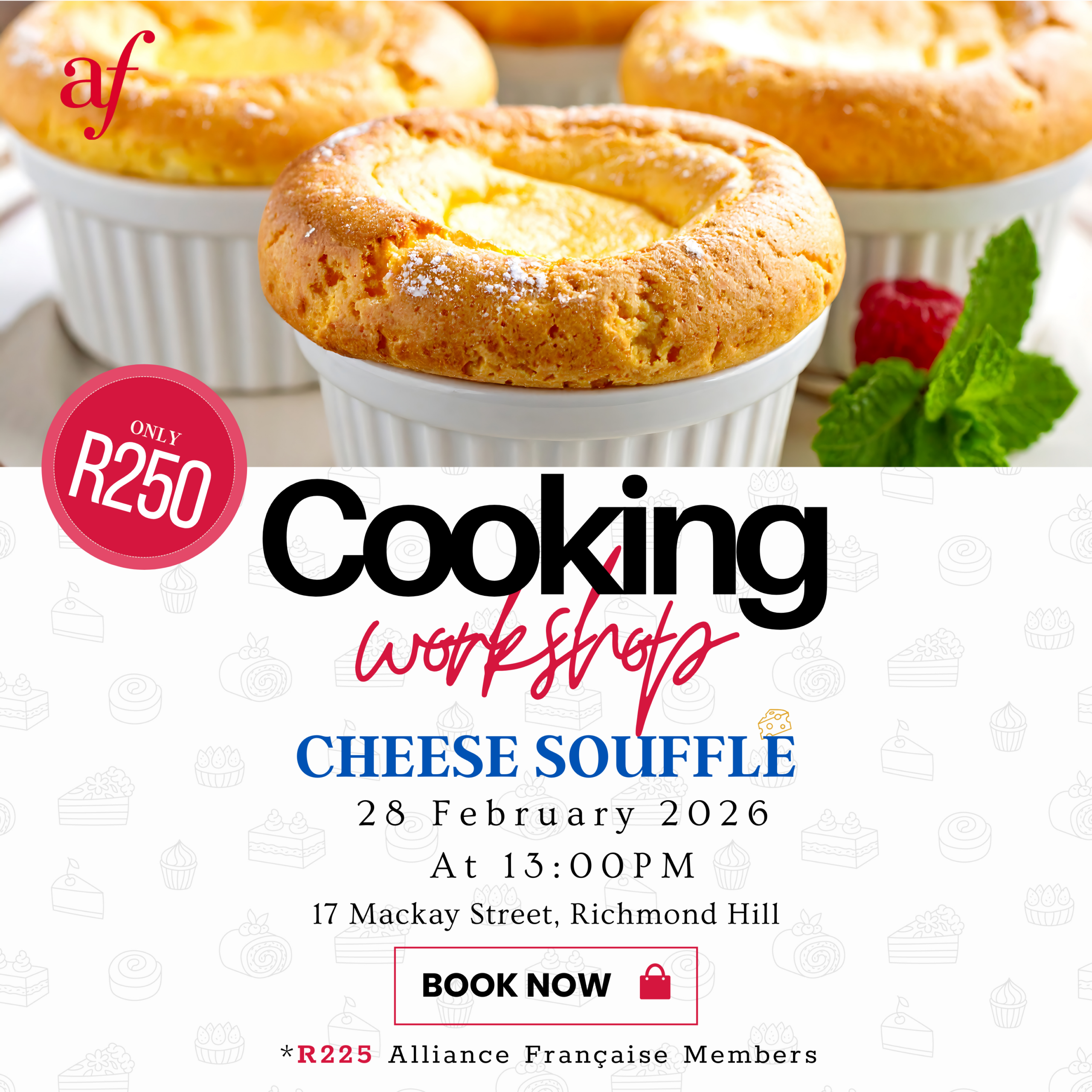 French Cooking Workshop: Cheese Souffle